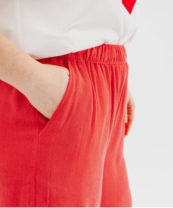 Pantacourt large en Lyocell et viscose femme grande taille[MISSING]